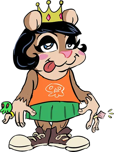 princess Lula, the anthropomorphic cartoon star of Princezz